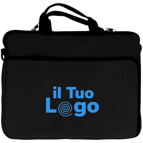 Porta laptop Nero - personalizzabile con logo