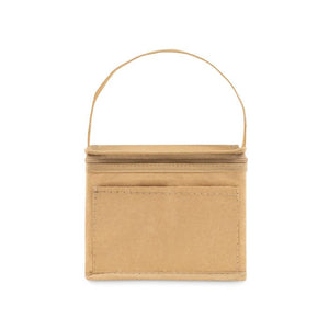 Porta lattine in carta beige - personalizzabile con logo