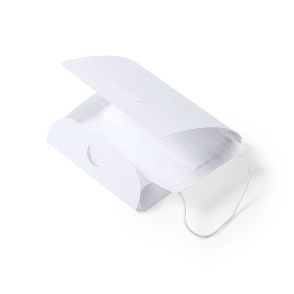Porta Maschera XL Liven bianco - personalizzabile con logo