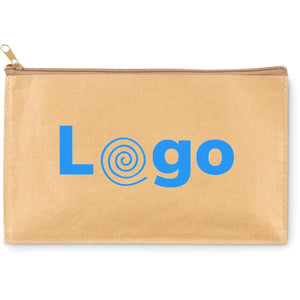 Porta matite in carta beige - personalizzabile con logo