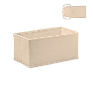 Porta oggetti medio 220 gr/m² beige - personalizzabile con logo