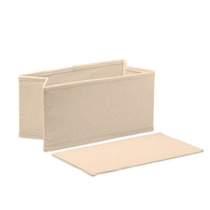 Porta oggetti medio 220 gr/m² beige - personalizzabile con logo