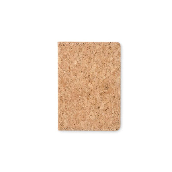 Porta passaporto in sughero beige - personalizzabile con logo