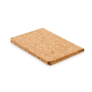 Porta passaporto in sughero beige - personalizzabile con logo