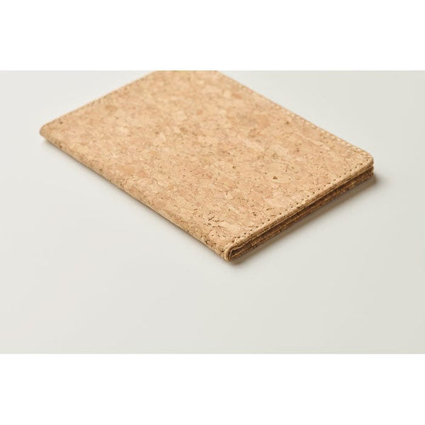Porta passaporto in sughero beige - personalizzabile con logo