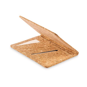 Porta passaporto in sughero beige - personalizzabile con logo