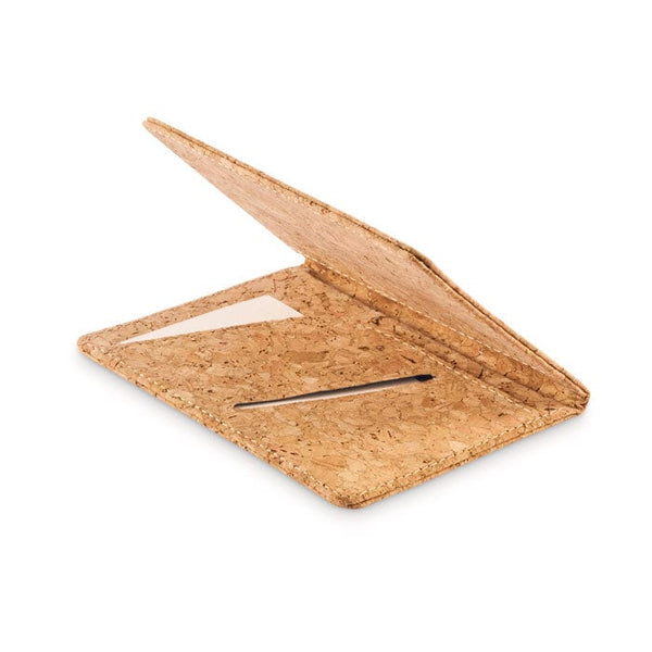 Porta passaporto in sughero beige - personalizzabile con logo