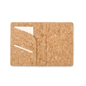 Porta passaporto in sughero beige - personalizzabile con logo