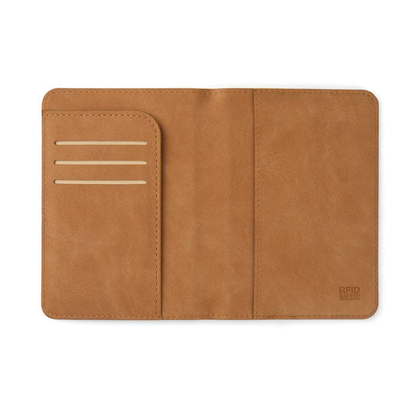 Porta passaporto RFID VINGA Bosler RCS marrone - personalizzabile con logo
