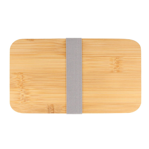 Porta pranzo Bento R-PP & Bamboo Bianco - personalizzabile con logo