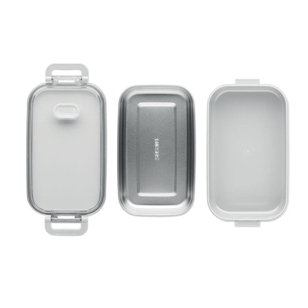 Porta pranzo in PP e acciaio inox riciclato - personalizzabile con logo