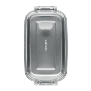 Porta pranzo in PP e acciaio inox riciclato - personalizzabile con logo