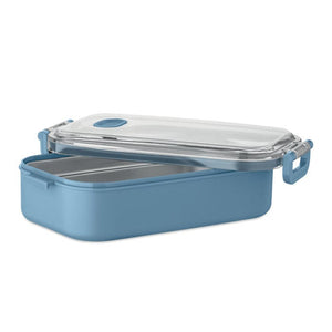 Porta pranzo in PP e acciaio inox riciclato - personalizzabile con logo