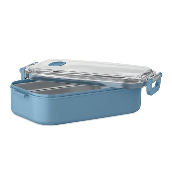 Porta pranzo in PP e acciaio inox riciclato - personalizzabile con logo