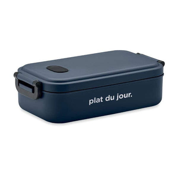 Porta pranzo in PP riciclato con coperchio ermetico - personalizzabile con logo