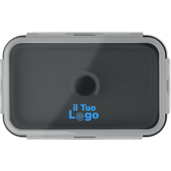 Porta pranzo in silicone pieghevole - personalizzabile con logo
