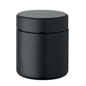 Porta pranzo isolato a doppio strato Nero - personalizzabile con logo