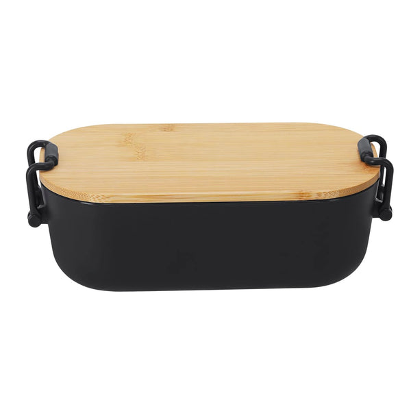 Porta Pranzo Lilix nero - personalizzabile con logo