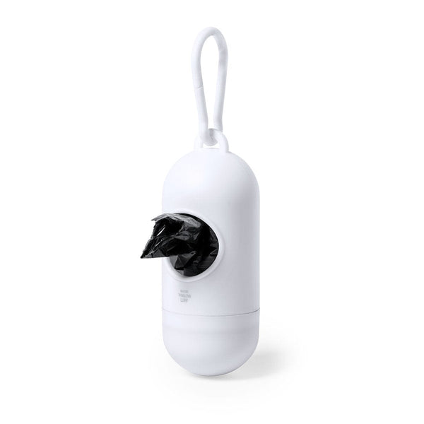 Porta sacchetti per cani Antibatterico Wabik bianco - personalizzabile con logo