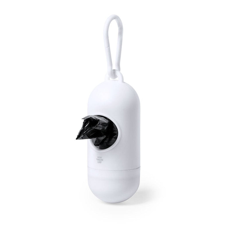 Porta sacchetti per cani Antibatterico Wabik bianco - personalizzabile con logo