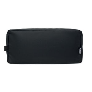 Porta scarpe in 600D RPET Nero - personalizzabile con logo