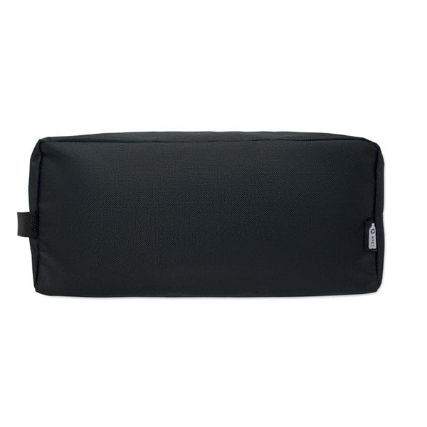 Porta scarpe in 600D RPET Nero - personalizzabile con logo