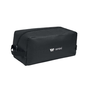 Porta scarpe in 600D RPET Nero - personalizzabile con logo