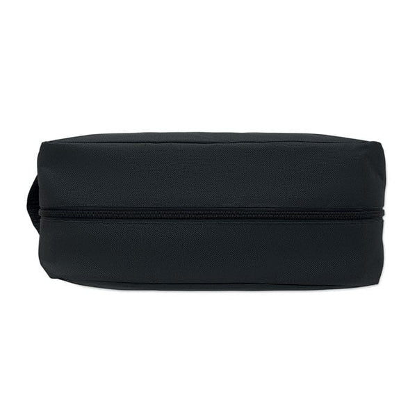 Porta scarpe in 600D RPET Nero - personalizzabile con logo