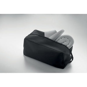 Porta scarpe in 600D RPET Nero - personalizzabile con logo