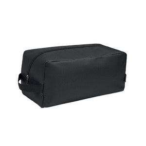 Porta scarpe in 600D RPET Nero - personalizzabile con logo