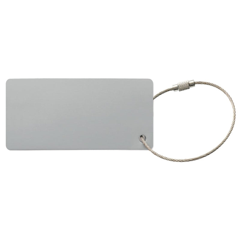 Porta targhetta Alu Ret. color argento - personalizzabile con logo