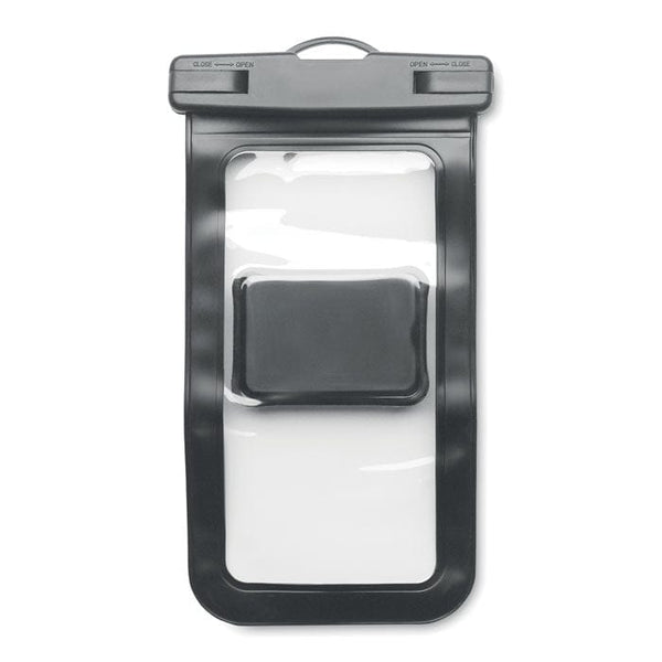 Porta telefono da bicicletta Nero - personalizzabile con logo