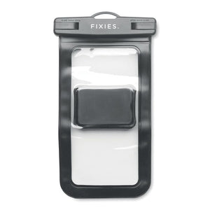 Porta telefono da bicicletta Nero - personalizzabile con logo