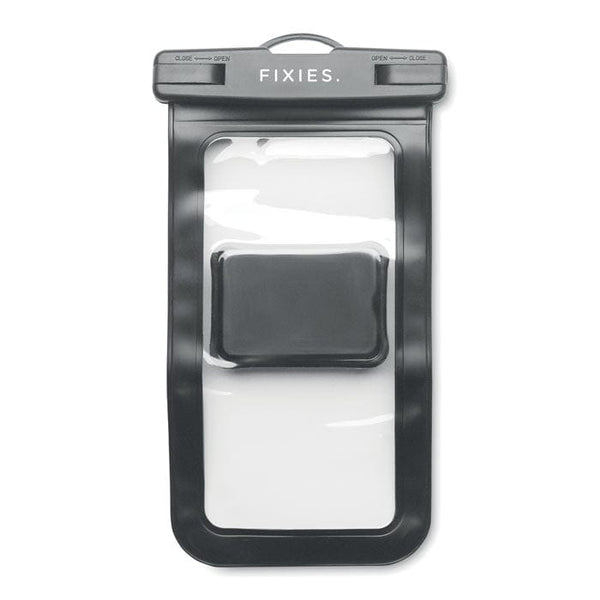 Porta telefono da bicicletta Nero - personalizzabile con logo