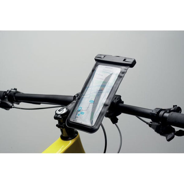 Porta telefono da bicicletta Nero - personalizzabile con logo