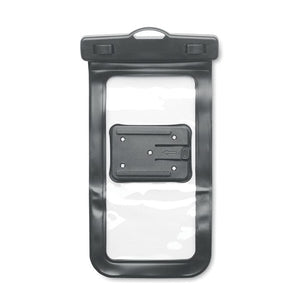 Porta telefono da bicicletta Nero - personalizzabile con logo