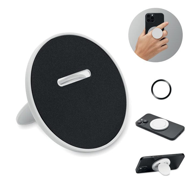 Porta telefono magnetico Bianco - personalizzabile con logo