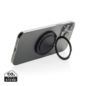 Porta telefono magnetico Terra Magnetic RCS grigio - personalizzabile con logo