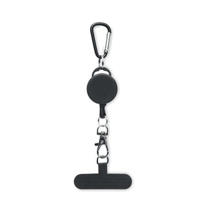 Porta telefono retrattile Nero - personalizzabile con logo
