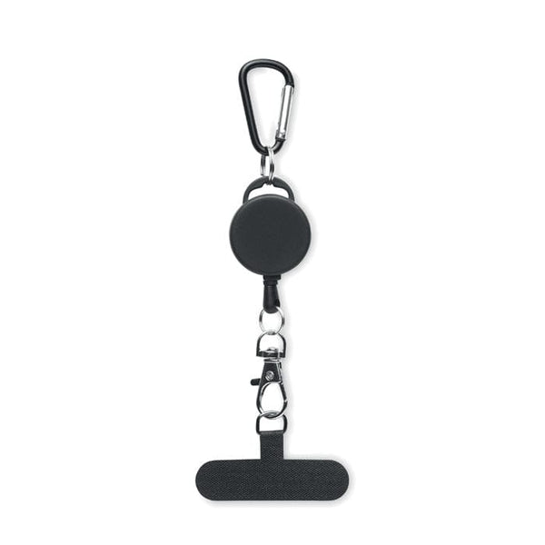 Porta telefono retrattile Nero - personalizzabile con logo