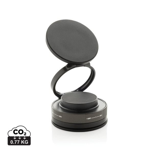 Porta telefono universale Terra 360 in rPlastica RCS nero - personalizzabile con logo