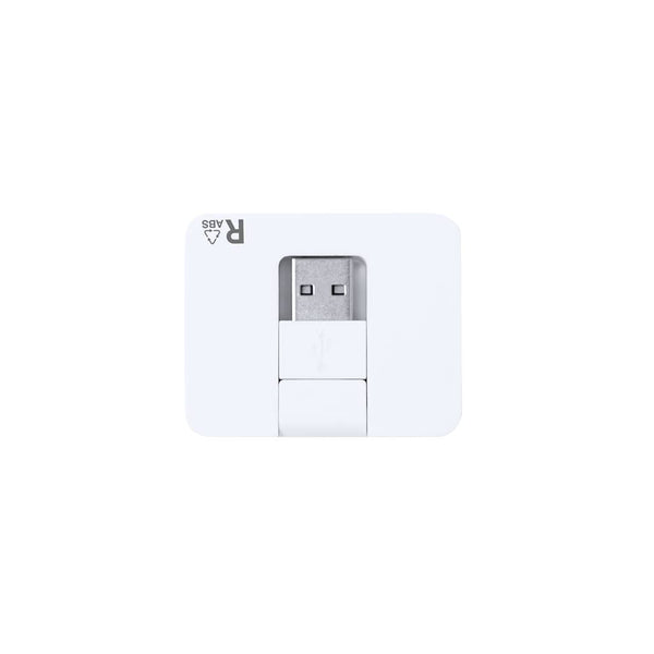 Porta USB Baycen bianco - personalizzabile con logo
