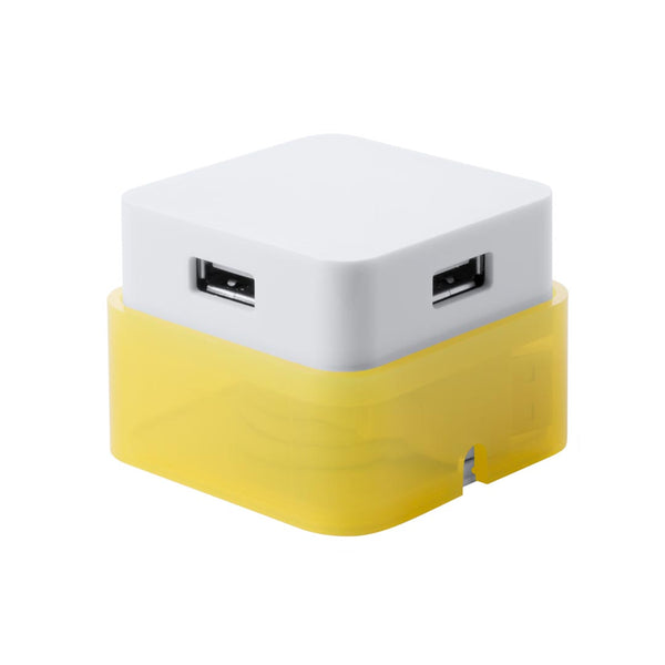 Porta USB Dix giallo - personalizzabile con logo