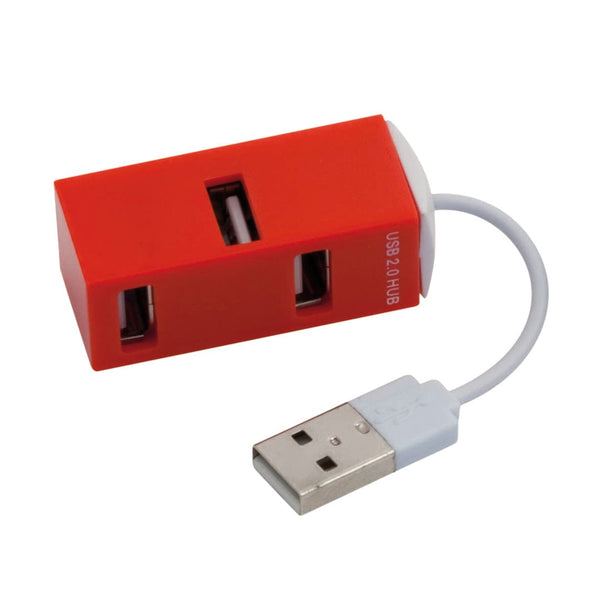 Porta USB Geby rosso - personalizzabile con logo