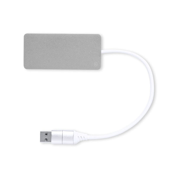 Porta USB Kalat color argento - personalizzabile con logo