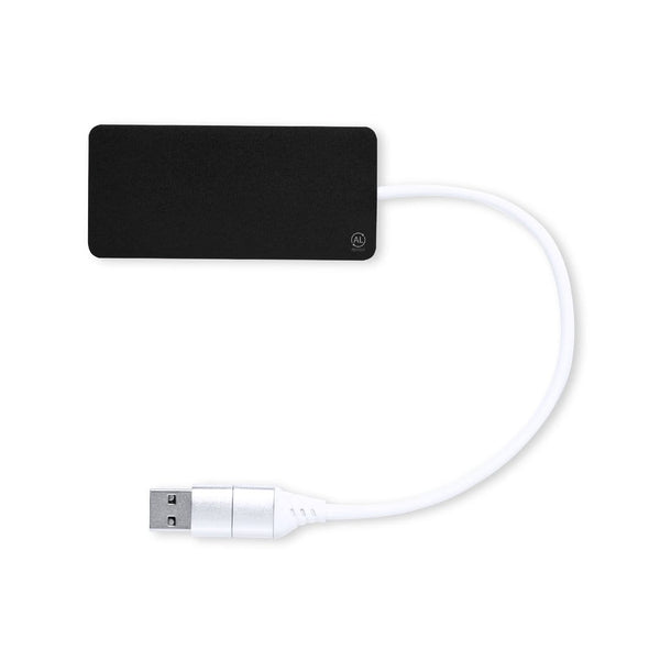 Porta USB Kalat nero - personalizzabile con logo
