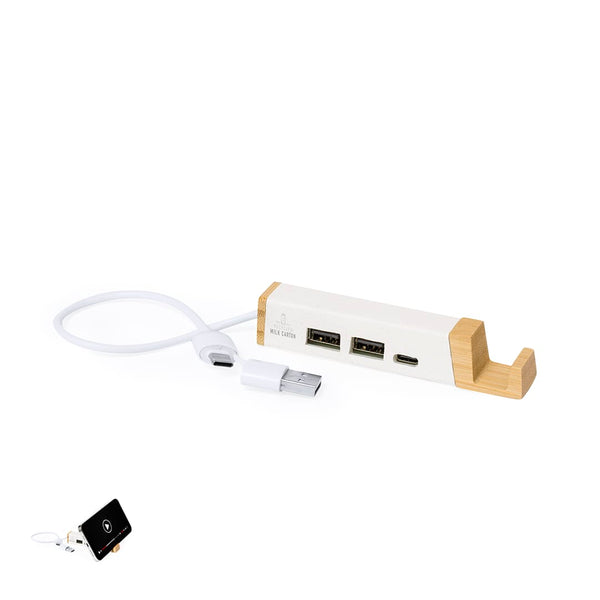 Porta USB Kartip bianco - personalizzabile con logo