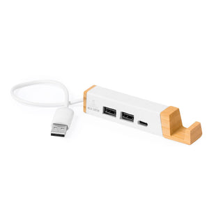 Porta USB Kartip bianco - personalizzabile con logo