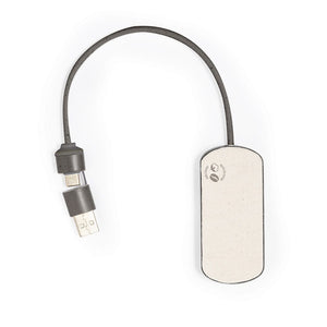 Porta USB Nylox marrone - personalizzabile con logo