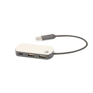 Porta USB Nylox marrone - personalizzabile con logo